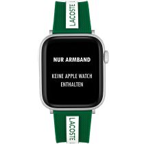 Lacoste 2050005 Cinturino per Apple Watch 42/44mm Verde/Bianco