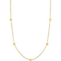 ANIA HAIE NAU001-07YG Gold Beaded Collare da donna Gold 14K, regolabile