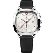 Wenger 01.1933.104 Orologio Da Uomo Vintage Classico Cronografo 40mm 5ATM