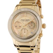 Jacques Lemans 1-2151H Venice Orologio Donna Cronografo 38mm 5ATM