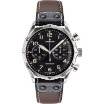 Junghans 27359100 Orologio Uomo Pilot Chronoscope 43mm 10ATM 