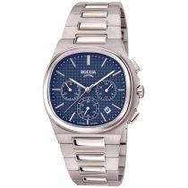 Boccia 3740-01 Orologio Uomo Titanio Vetro zaffiro Cronografo 39mm 5ATM