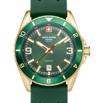 Swiss Alpine Military 7034.1814 Orologio Uomo Sierra oro verde 42mm 10ATM