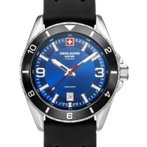 Swiss Alpine Military 7034.1839 Orologio Uomo Sierra argento blue 42mm 10ATM
