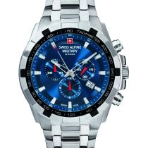Swiss Alpine Military 7043.9135 Cronografo Orologio Uomo 46mm 10ATM