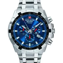 Swiss Alpine Military 7043.9135 Cronografo Orologio Uomo 46mm 10ATM