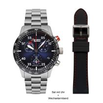 Zeppelin 7298M-3-Set Eurofighter Typhoon quarzo Orologio Uomo 43mm 10ATM