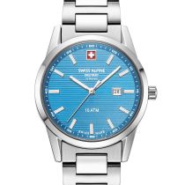 Swiss Alpine Military 7767.1131 Orologio Donna Argos argento azzurro 34mm 10ATM