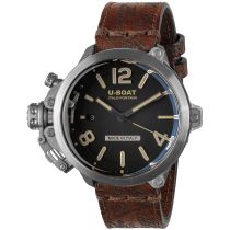 U-Boat 8809 Capsule 45 mm SS BK BE Automatico Orologio Uomo 10ATM