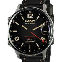 U-Boat 9672 Capsoil Doppiotempo SS GMT Orologio Uomo 55mm 10ATM