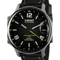 U-Boat 9676 Capsoil Doppiotempo SS GMT Orologio Uomo 55mm 10ATM