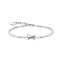 Thomas Sabo A2172-643-14-L19V Bracciale a fiocco in argento con pietre bianche