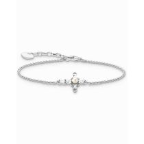 Thomas Sabo A2173-167-14-L19V Bracciale in argento con croce bianca Cross Romance