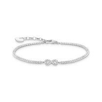 Thomas Sabo A2176-051-14-L19V Bracciale tennis infinito in argento con pietre bianche