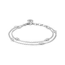 Thomas Sabo A2216-051-14-L19V Bracciale A doppia fila Zirconi Argento