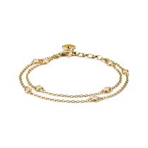 Thomas Sabo A2216-414-14-L19V Bracciale A doppia fila Zirconi Placcato oro