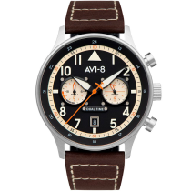 AVI-8 av-4088-01 Carey Dual Time Orologio Uomo 44mm 5ATM