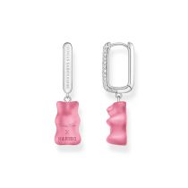 Thomas Sabo CR727-052-9 Orecchini singoli in argento versione midi con orsetto in oro rosa 34,5 mm da donna