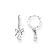 Thomas Sabo CR749-643-14 Orecchini a cerchio in argento con pendente a forma di fiocco Donne