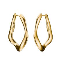 Thomas Sabo CR755-413-39 Orecchini a Cerchio grande Natural Beauty Placcato In Oro Donna