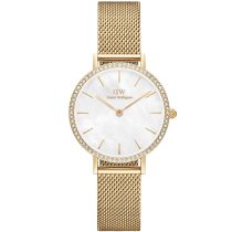 Daniel Wellington DW00100662 Orologi Donna Petite Lumine Bezel Evergold 28mm 3ATM