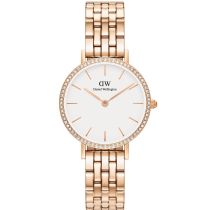 Daniel Wellington DW00100666 Orologi Donna Petite Lumine Bezel 5-Link Melrose 28mm 3ATM 