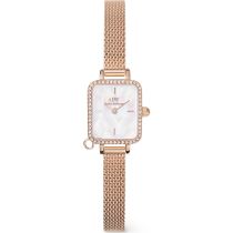 Daniel Wellington DW00100751 Orologio Donna Quadro Mini Charm Bezel 18mm 3ATM