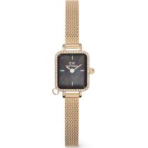 Daniel Wellington DW00100752 Orologio Donna Quadro Mini Charm Bezel 18mm 3ATM