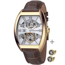 Earnshaw ES-8015-03 Set-Culfflinks Holborn Gent's Automatico Orologio Uomo