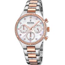 Festina F20403/1 Boyfriend Cronografo Orologio Donna 36mm 5ATM