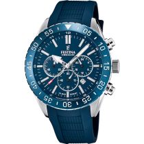 Festina F20515/1 Cronografo Ceramica Orologio Uomo 44mm 10ATM