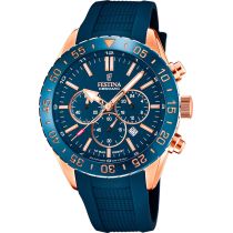 Festina F20516/1 Cronografo Ceramica Orologio Uomo 44mm 10ATM