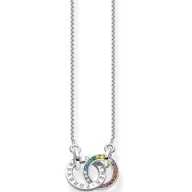 Thomas Sabo KE1488-318-7 Together Rainbow da Donna Collana, regolabile
