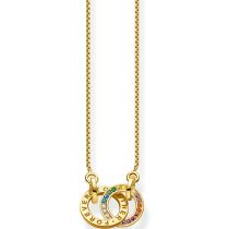 Thomas Sabo KE1488-996-7 Together Rainbow da Donna Collana, regolabile
