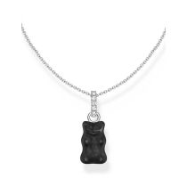 Thomas Sabo KE2209-052-11-L45V Collana con ciondolo a croce in oro nero e zirconi Donne