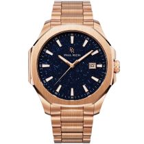 Paul Rich PR-46698 Orologi Uomo Mercer Aventurine Rose Gold Blue 40,5 mm 5ATM 