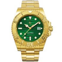 Paul Rich PR-46710 Orologi Uomo Crystal Bay Gold Coast Gold Green 40mm 5ATM 