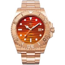 Paul Rich PR-46711 Orologi Uomo Crystal Bay Sunset Beach Rose Gold Orange 40mm 5ATM 