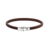 Rebel & Rose RR-L0176-S-M Braccialetto Xtra Small Braided Cognac
