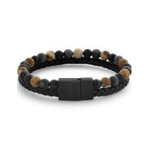 Rebel & Rose RR-M0059-S-L+ Braccialetto Full Metal Combo 12mm Autumn Storm