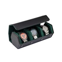Rothenschild RS-3176-3-BL-GN Rotolo porta orologi nero-verde [3]