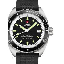 Swiss Military SMA34100.07 Diver Titanio Automatico Orologio Uomo 42mm 30ATM