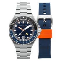 Spinnaker SP-5119-22 Dumas Automatico GMT Orologio Uomo 44mm 30ATM