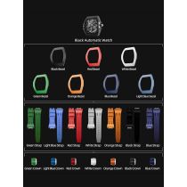 Tsar Bomba TB8218(1+7)FKM-03 Orologio Uomo Atomic Combo Orologio Automatico Intercambiabile 45mm 10ATM