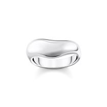 Thomas Sabo TR2473-001-21-54 Bold - Anello in argento a forma curva da donna