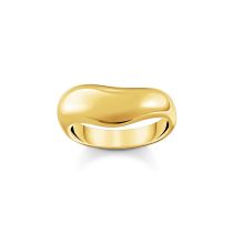 Thomas Sabo TR2473-413-39-54 Bold - Anello placcato oro a forma curva da donna