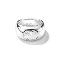 Thomas Sabo TR2520-051-14-58 Anello con pietra di zircone bianco Argento Donna