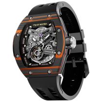 Tsar Bomba TB8218CF-BlackOrange Orologio Uomo Atomic Twin Orologio Automatico Intercambiabile 45mm 10ATM 