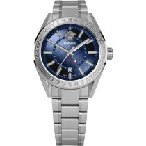 Versace VEAFA0424 Orologi Uomo V-Code GMT 42mm 5ATM 
