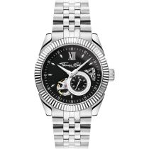 Thomas Sabo WA0411-201-203 Orologio Uomo Orologio Automatico con Quadrante Nero 41mm 5ATM 